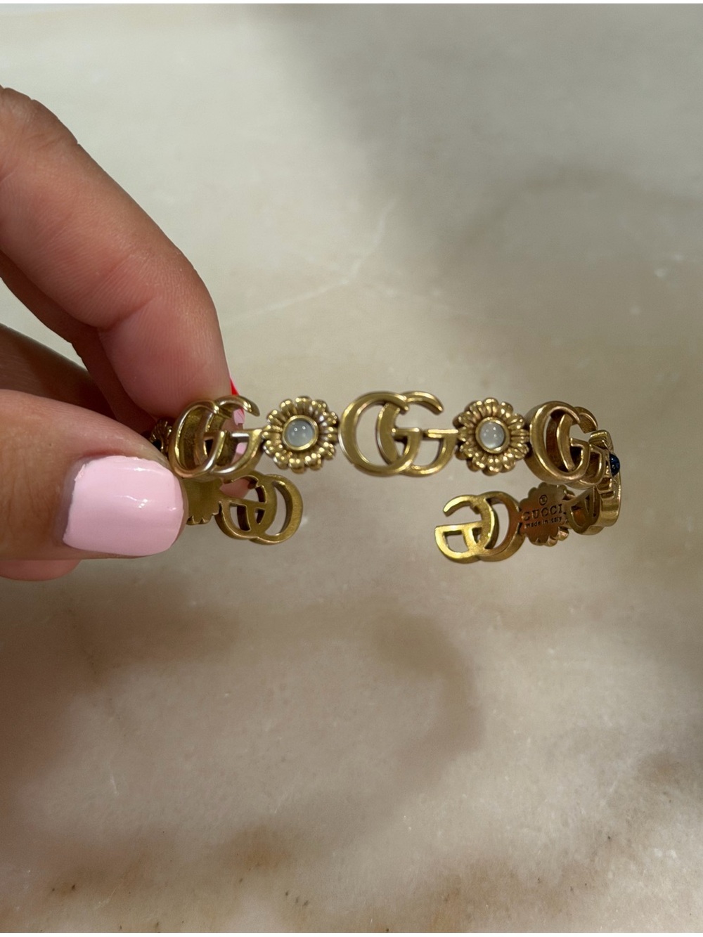 Gold Gucci Cuff Bracelet